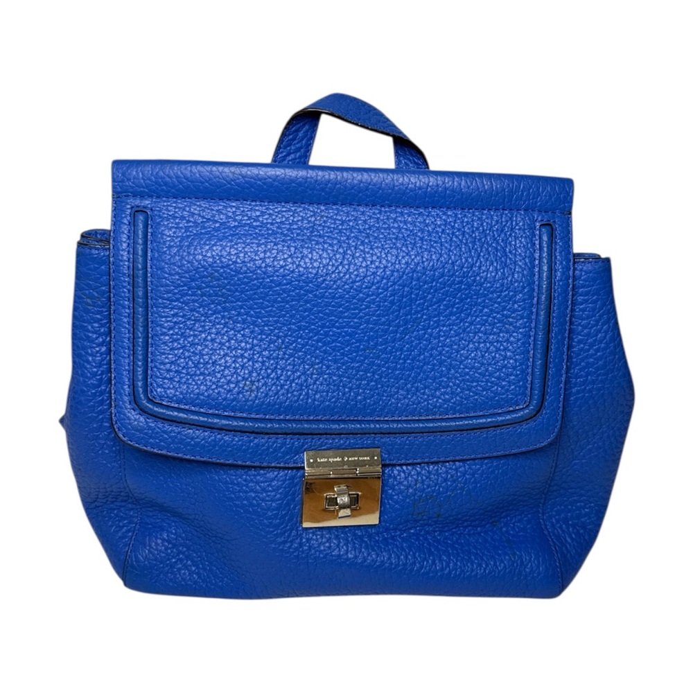 Kate Spade Royal Blue Leather Backpack